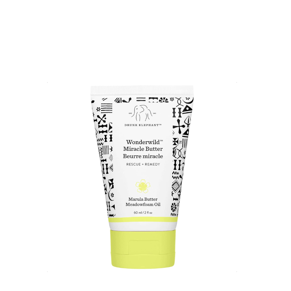 Drunk Elephant Wonderwild Miracle Butter Face and Body Salve - Crema nutritiva para la piel seca, crema curativa para quemaduras solares (2.0 fl oz / 2 onzas líquidas)